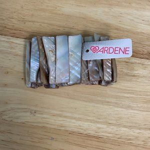 NWT Ardene Stretch Mother Of Pearl Abalone Shell Bracelet Pink Warm Tones 1.34 "
